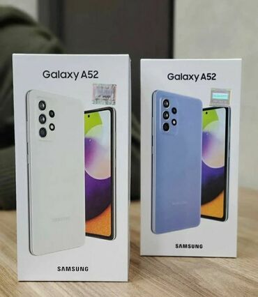 телефон в расрочку: Samsung Galaxy A52, 32 ГБ, цвет - Голубой, 2 SIM
