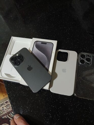iphone 15 pro qiymət: IPhone 15 Pro, 128 GB, Black Titanium, Barmaq izi, Face ID