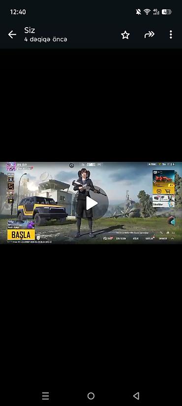 kohnə əşya: PUBG Mobile hesabı – Oyun daxili kontentlə - Platforma: PUBG Mobile — 1