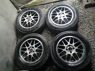 r17 honda: Комплект японских дисков R15 с зимними шинами 195/65/15, разболтовка — 2