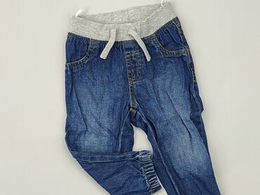 jeansy skinny a slim: Spodnie jeansowe, C&A, 12-18 m, stan - Dobry