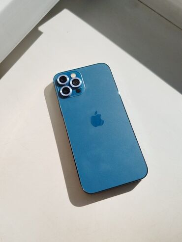 Apple iPhone: IPhone 12 Pro, Б/у, 256 ГБ, Pacific Blue, Зарядное устройство, Защитное стекло, Чехол, 88 %