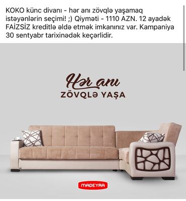 noki 1100: Künc divan, İşlənmiş, Açılan, Bazalı