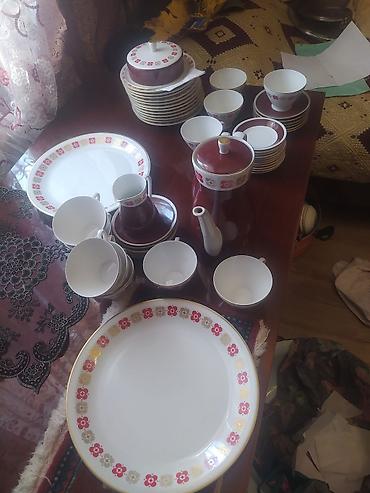 cay destleri: Çay dəsti, Farfor, 12 nəfərlik, Almaniya — 4