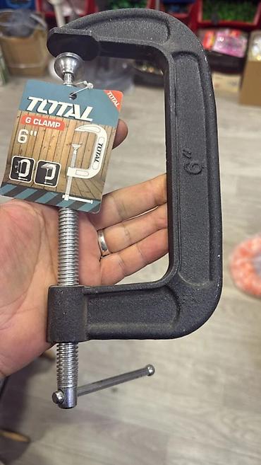 mənğənə: Total məngənə 6″ Bu məhsul, G-clamp (Q-klamp) adlanan və Total — 2