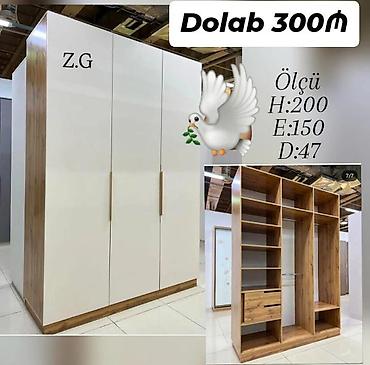 Üç qapılı paltar dolabı - Model: Z.G - Ölçü: Hündürlük 200 sm, En 150 lalafo.az -da Üç qapılı paltar dolabı - Model: Z.G - Ölçü: Hündürlük 200 sm, En 150