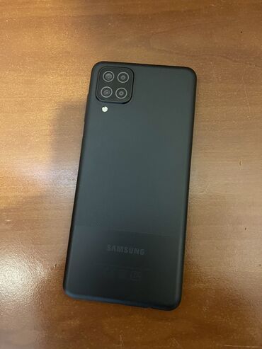 telefon a12: Samsung Galaxy A12, 32 GB, rəng - Qara, Barmaq izi