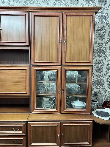 Стенки-шкафы: Стенка из красного дерева в классическом стиле.Самовывоз. Состав и — 1