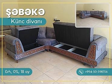 Divanlar: Künc divan, Yeni, Açılan, Bazalı, Şəhərdaxili pulsuz çatdırılma — 4