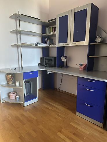 ofis əşyaları: Bucaqlı iş masası və modul saxlama sistemi Sumqayıt - L formalı geniş — 1