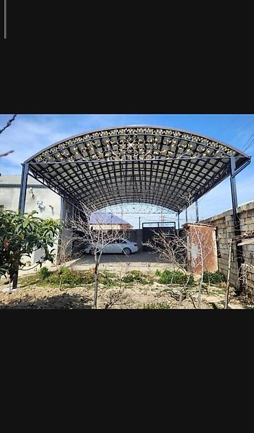 profil dəmir: Dəmir konstruksiyalı dekorativ naves (avtotəmir/avtopark üçün üst — 1