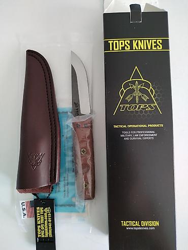 satori нож: Коллекционный нож Tops knife tanimboka puukko made in USA Новый — 1