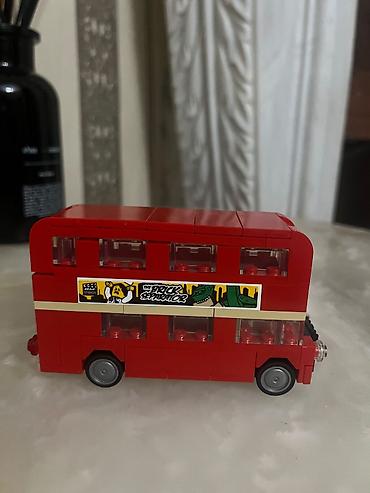 Konstruktorlar: Qırmızı iki mərtəbəli London avtobusu mini konstruksiya modeli - — 3