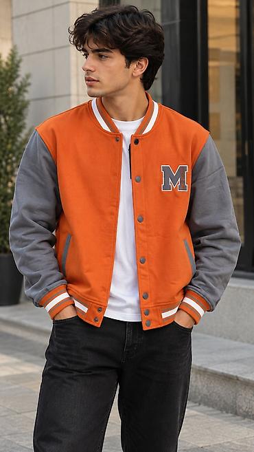 Бомберы: Бейсбольная кофта/бомбер M Sport - Классический varsity-дизайн с — 6