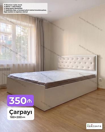 Çarpayı – 160×200 sm - Mexanizm: açılan, bazalı (anbarlı) - Başlıq lalafo.az -da Çarpayı – 160×200 sm - Mexanizm: açılan, bazalı (anbarlı) - Başlıq