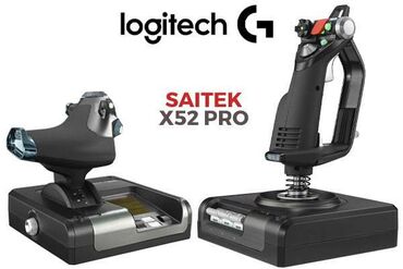 джойстики для ноутбука: Logitech Saitek x52 Pro Комплект из штурвала и ручкой управления