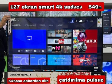 ilkin odenissiz kreditle televizorlar: Satılır:*Birbaşa anbardan Almaniya brendi olan Ficher 2023 smart tv