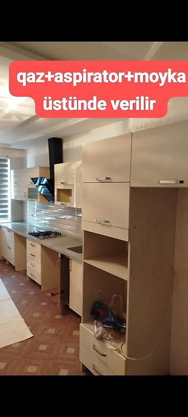 Metbex mebeli 200 AZN 6 metre satılan tek mebeldi üstünde qaz