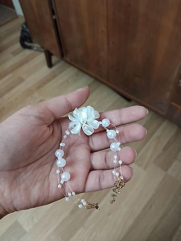 saç aksesuarı bandana: Çiçək detallı yepyeni qolbaq — 1