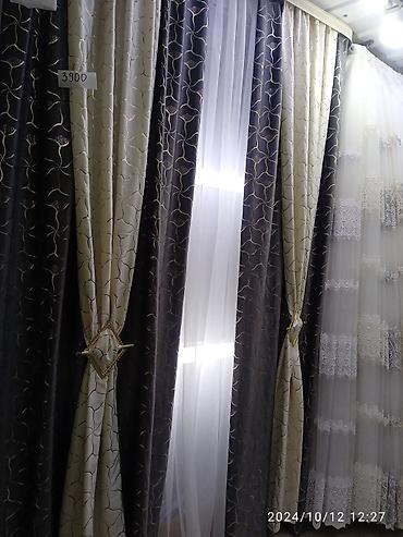 Шторы и занавески: Комплект штор, С тюлем в комплекте, Изготовление на заказ, Новый, Для балкона, Для беседки, Для зала — 16