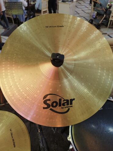 Musiqi alətləri: Solar by sabian tarelkaları crash 16/41 cm ride 20/51 cm hi hats