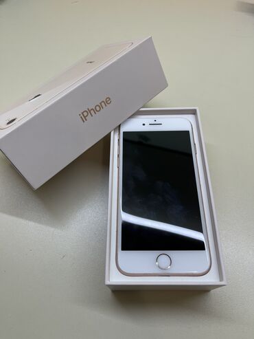 Apple iPhone: IPhone 8, 64 ГБ, Золотой, Отпечаток пальца, Face ID