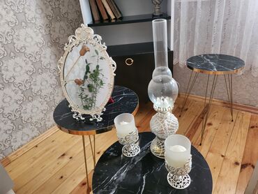islenmis guzgu: Güzgü Floor mirror, Oval, Dekorativ, Çərçivə ilə