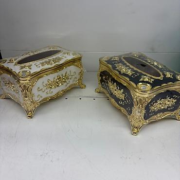 Другие товары для кухни: Два декоративных держателя для салфеток с цветочным орнаментом и at lalafo.kg — 2 Другие товары для кухни: Два декоративных держателя для салфеток с цветочным орнаментом и — 2