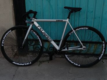 Шоссейные велосипеды: Шоссейный велосипед, Tsunami, Рама L (172 - 185 см), Б/у — 2