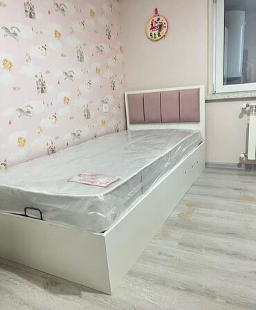 кровать баку: Новый, Односпальная кровать, С подъемным механизмом, С матрасом, Без выдвижных ящиков, Азербайджан