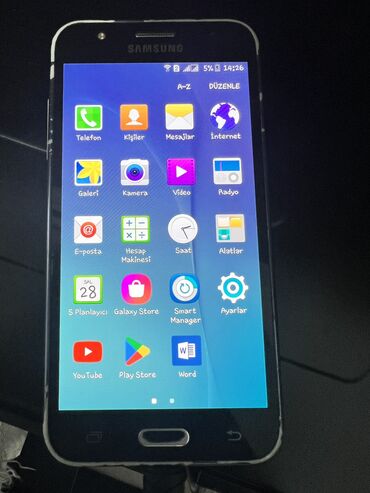 az islenmis telefonlar: Samsung Galaxy J5, 8 GB, rəng - Boz, İki sim kartlı