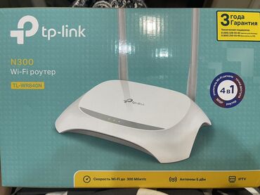 Модемы и сетевое оборудование: TP-Link TL-WR840N (N300) — Wi‑Fi роутер 4-в-1 - Скорость беспроводной