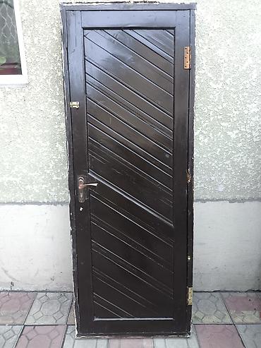 Балконные двери: Межкомнатные двери из чистого дерева, темно-коричневая окраска — 6