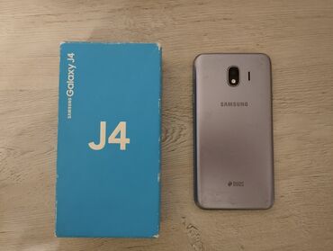 samsung j4 2018 ekran: Samsung Galaxy J4 2018, 16 GB, rəng - Boz, Sensor, İki sim kartlı