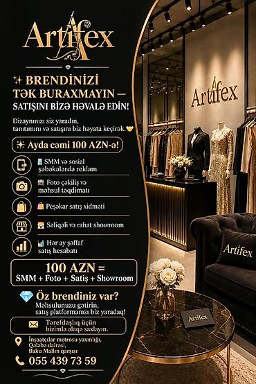 mərasim evi qiymetleri 2025: Artifex – Brendlərin satış və təqdimat xidməti • Brendinizi tək — 1