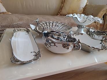 Nahar dəstləri və servizlər: Nahar dəsti, rəng - Ağ, Farfor — 22