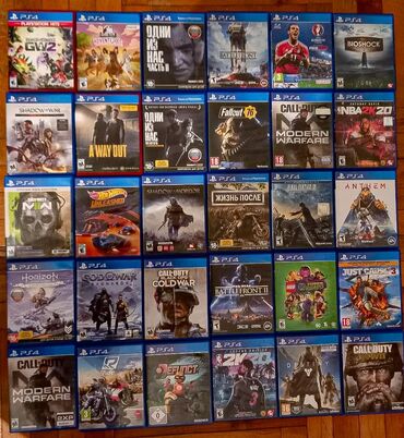 Oyun diskləri və kartricləri: PS4 ve 5 gedir problemsiz 15 AZN 45 AZN kimi