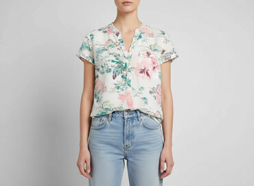 koszula z roza hm: H&M, Bluzka damska, rozmiar S