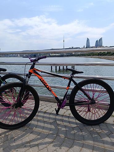 velosiped 29: Velosiped mor rəngə yığılmadır Əlavə dəyişmələr ( hassns Pro 7 — 1