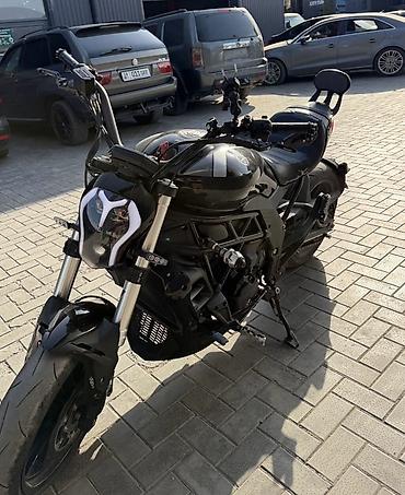 купить cafe racer: Мотоцикл-нейкед (чоппер-круизерный стиль), черный, с рядом доработок — 2