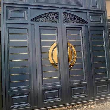 Откатные ворота: Металлические ворота с декоративной отделкой. Подходят для установки — 2