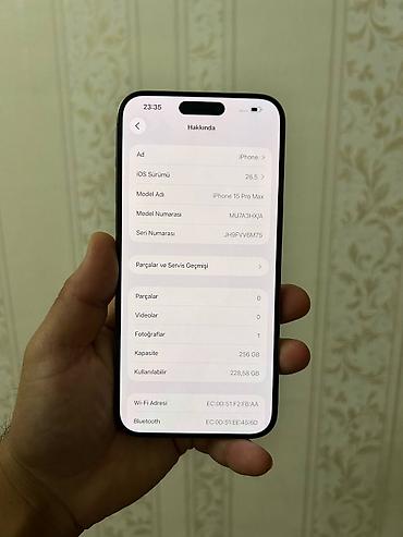 Apple iPhone: IPhone 15 Pro Max, 256 GB -da lalafo.az — 7 Apple iPhone: IPhone 15 Pro Max, 256 GB — 7
