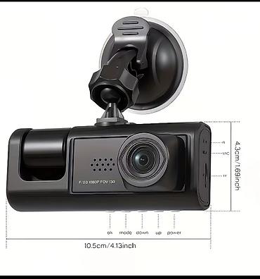 Videoreqistratorlar: Avtomobil DVR (dash kamera) – Full HD 1080P, ikili kamera, IR gecə — 2