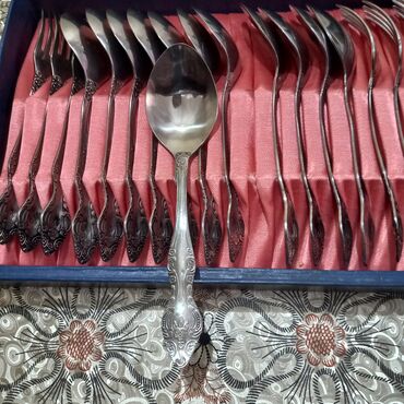 Süfrə ləvazimat dəstləri: Qedimi hamisı tam teze bulud qaşığlari xörek qaşığ destıəri itort — 12