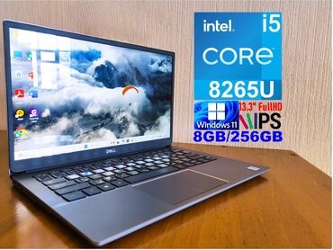 mx keys: Ультрабук, Dell, 8 ГБ ОЭТ, Intel Core i5, 13.3 ", Колдонулган, Татаал эмес тапшырмалар үчүн, эс тутум NVMe SSD