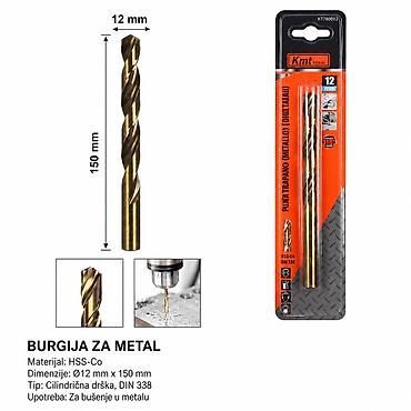 KMT Pečeni žuti dijamant 12 mm – burgija za metal - Namena: Za na lalafo.rs KMT Pečeni žuti dijamant 12 mm – burgija za metal - Namena: Za