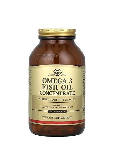 🐟 Solgar Omega 3 Fish Oil Concentrate – 120 softgel +994 55 562 59 66