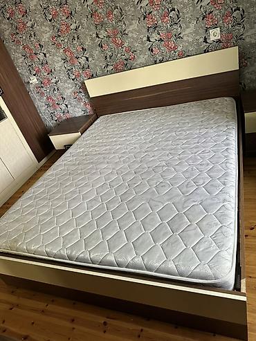 Paltar dolabları, qarderoblar: İşlənmiş, 4 qapılı, Güzgülü, Qəhvəyi, Taxta, Kupe, Düz dolab — 14
