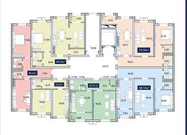 продаю дом киргизия 1: 1 комната, 52 м², Элитка, 6 этаж, ПСО (под самоотделку) — 3