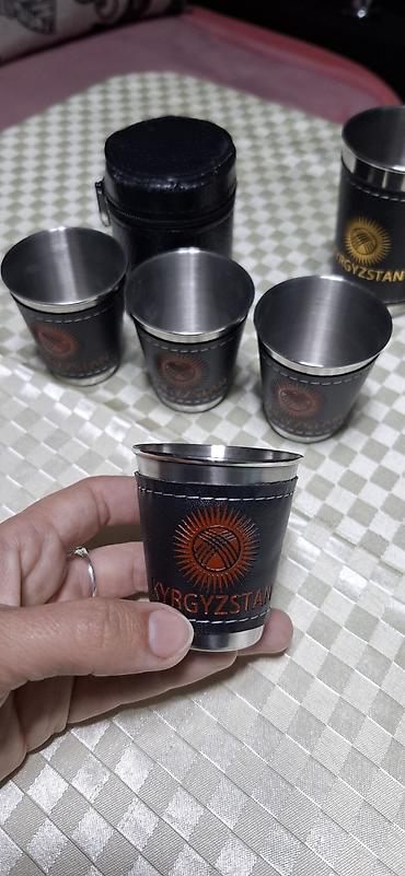 Другие комплектующие: Стальные рюмки, 4шт. в чехле (дермантин). С рисунком национального — 11